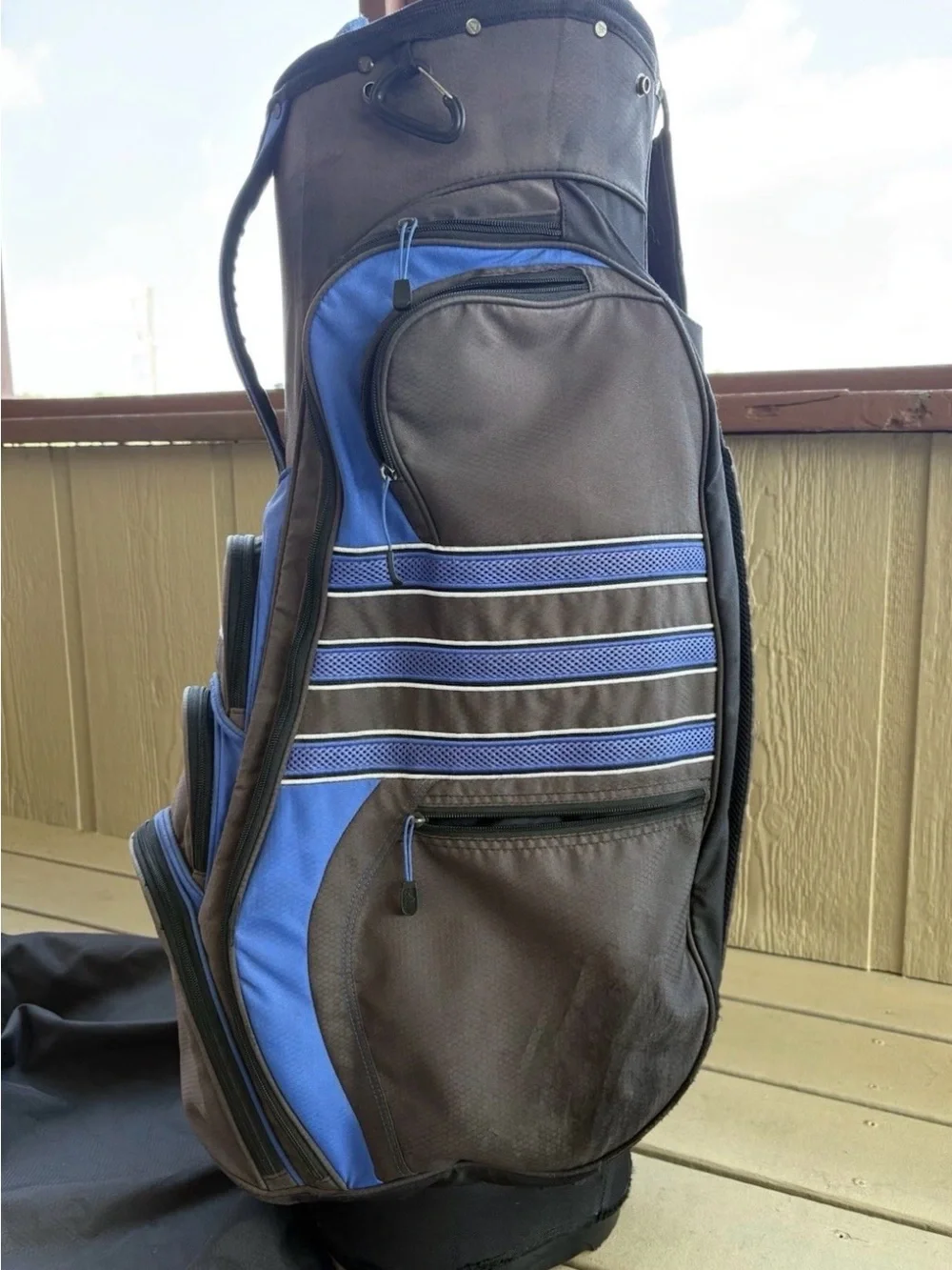 Adidas Blue/Gray Golf Bag - Durable 14-Way Cart Bag